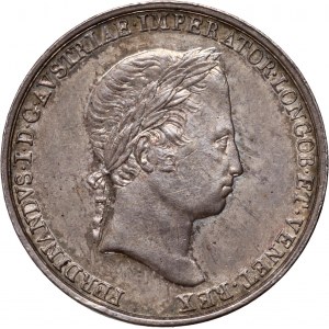 Austria, Ferdynand I, żeton koronacyjny na króla Lombardii z 1838 roku, Mediolan, (ø 21 mm)