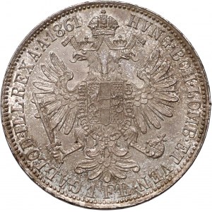 Rakúsko, František Jozef I., florén 1861 A, Viedeň