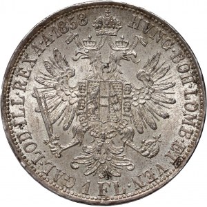 Austria, Franciszek Józef I, floren 1858 A, Wiedeń