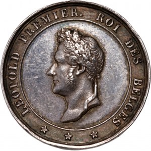 Belgia, Leopold I, medal z 1842 roku, Za Odwagę, Poświęcenie i Człowieczeństwo