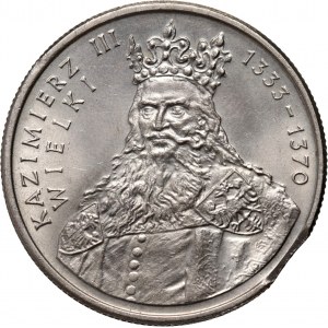PRL, 100 Zloty 1987, Kasimir III. der Große, Münzzerstörung