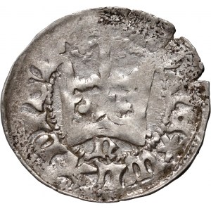 Władysław Jagiełło 1386-1434, halber Pfennig, Kraków, Ref. N