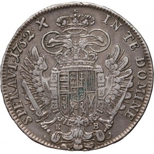 Hungary, Francis I Lorraine, 1/2 thaler 1752 KB, Kremnitz