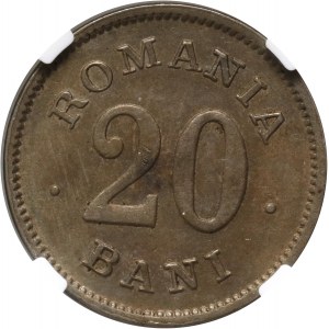 Romania, Carol I, 20 Bani 1900