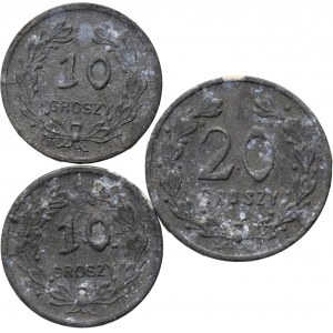 II RP, Sejny, set of 3 tokens, Food Cooperative of 24 Baon K.O.P.