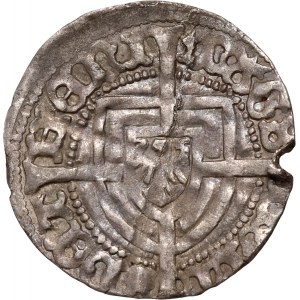 Zakon Krzyżacki, Jan von Tiefen 1489-1497, grosz, Królewiec, rzadki