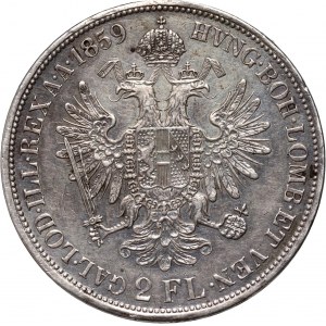 Austria, Franz Josef I, 2 Florin 1859 B, Kremnitz
