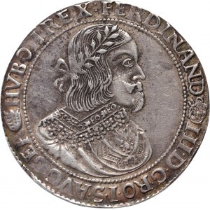 Rakúsko, Ferdinand III, thaler 1653 KB, Kremnica