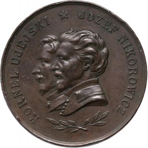 19. storočie, medaila z roku 1893, Kornel Ujejski a Józef Nikorowicz