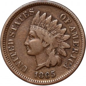United States of America, 1 Cent 1865, Indian Head Cent, fancy 5