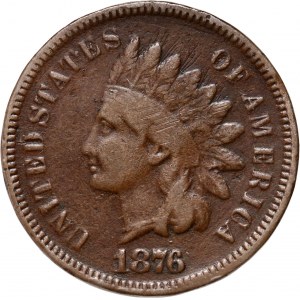United States of America, 1 Cent 1876, Indian Head Cent