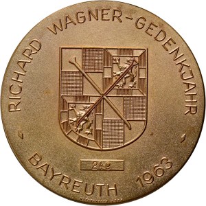 Germany, medal from 1968, Richard Wagner - 150th birthday anniversary