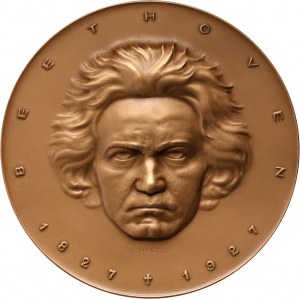Medal from 1927, Ludwig van Beethoven - 100th death anniversary