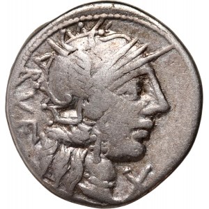 Römische Republik, Q. Minucius Rufus, Denar 122 v. Chr., Rom