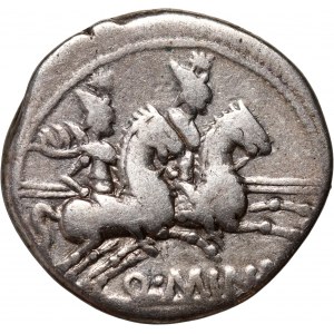 Roman Republic, Q. Minucius Rufus, Denar 122 BC, Rome