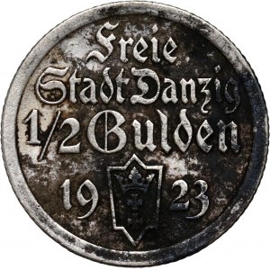 Free City of Danzig, 1/2 guilder 1923, Utrecht, Koga