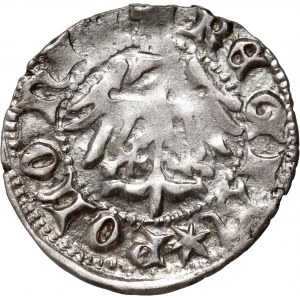 Władysław Jagiełło 1386-1434, halber Pfennig, Kraków, Ref. N