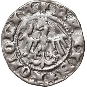 Władysław Jagiełło 1386-1434, půlgroš, Krakov, ref. N