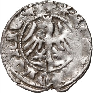 Władysław Jagiełło 1386-1434, halber Pfennig, Kraków, Ref. P