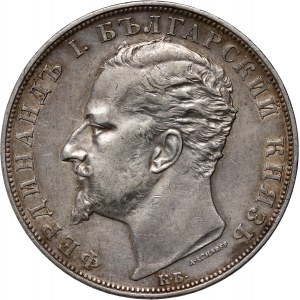 Bulgaria, Ferdinand I, 5 Leva 1894 КБ, Kremnitz