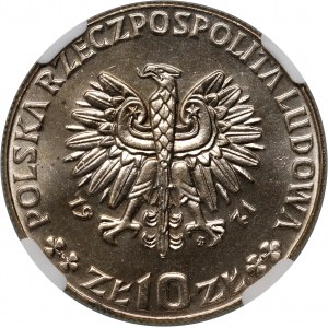 PRL, 10 zloty 1971, FAO, PRÓBA