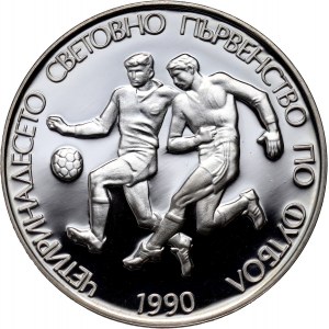 Bulgaria, 25 Leva 1989, 1990 World Cup Soccer