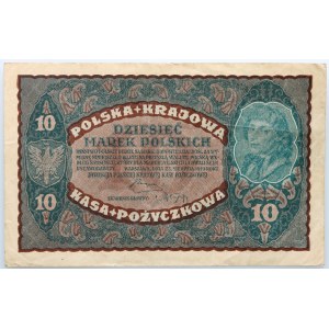 II RP, 10 Polish marks 23.08.1919, 2nd series Dn