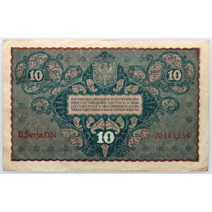 II RP, 10 Polish marks 23.08.1919, 2nd series Dn