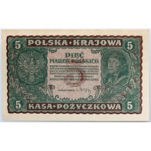 II RP, 5 Polish marks 23.08.1919, 2nd series E