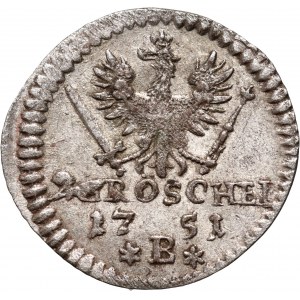 Silesia under Prussian rule, Frederick II, 2 greszle 1751 B, Wrocław
