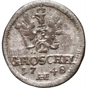 Śląsk pod panowaniem pruskim, Fryderyk II, 2 greszle 1748 AHE, Wrocław