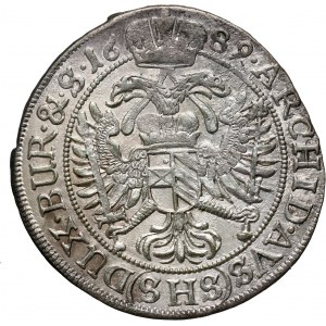 Śląsk, Leopold I, 6 krajcarów 1689 SHS, Wrocław