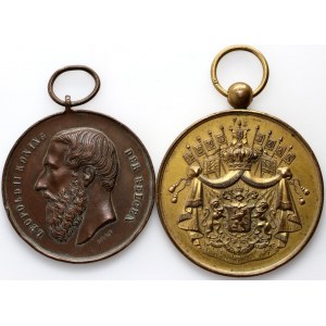 Belgium, set of 2 medals