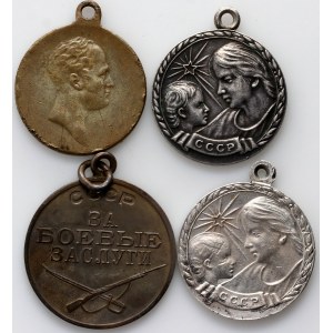 Russia and USSR, set of 4 medals