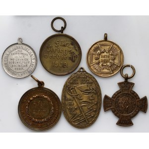 Německo, sada 6 medailí / vyznamenání
