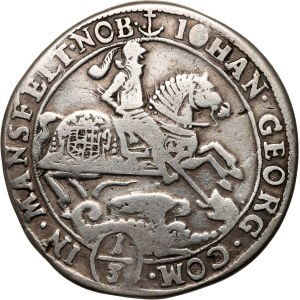 Germany, Mansfeld, Johann Georg III, 1/3 Taler 1669 ABK, Eisleben