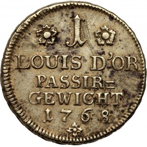 Prussia, Friedrich II, Weight of louis d`or 1768