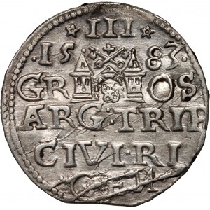 Poland, Stephan Bathory, 3 Groschen, 1583, Riga