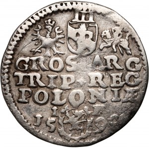 Sigismund III. Wasa, Trojak 1590 IF, Olkusz