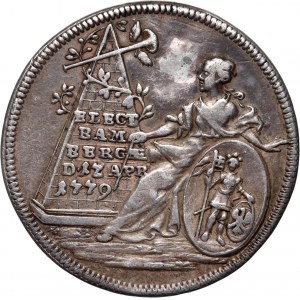 Germany, Bamberg, Franz Ludwig von Erthal 1779-1795, Silver pattern strike of Ducat 1779, Bamberg