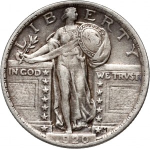 United States of America, 1/4 Dollar 1920, Philadelphia, Standing Liberty