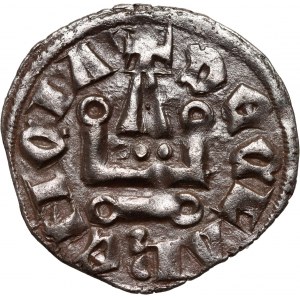 Crusaders, Principality of Achaea, Isabelle de Villehardouin 1297-1301, Denar