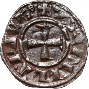 Krzyżowcy, Księstwo Achai, Isabelle de Villehardouin 1297-1301, denar