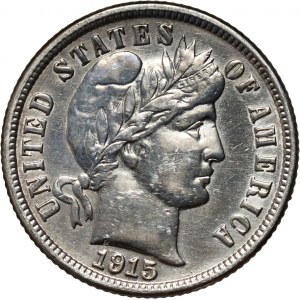 United States of America, 1 Dime 1915 S, San Francisco, Barber Head