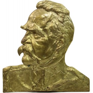 Second Republic, Jozef Pilsudski, contour plaque, Felix Robakowski, duplicate