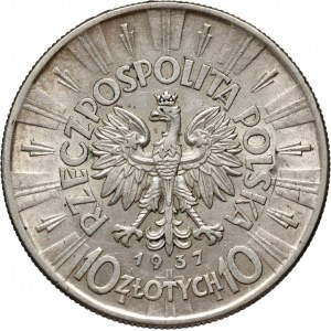 II RP, 10 zloty 1937, Warsaw, Józef Piłsudski