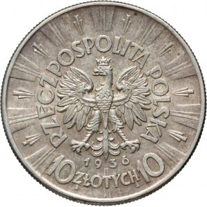 II RP, 10 zloty 1936, Warsaw, Józef Piłsudski