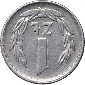 PRL, 1 złoty 1974, Skrętka