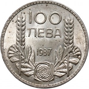 Bugaria, Boris III, 100 Leva 1937