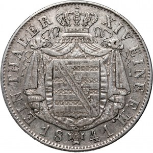 Germany, Saxony, Frederick August II, Thaler 1841 G, Dresden